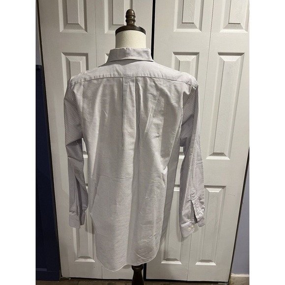 Ralph Lauren Classic Fit Dress Shirt Purple Pin Stripe 16 - Picture 3 of 6